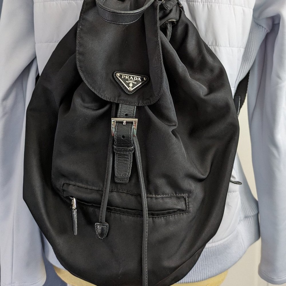 PRADA Tessuto Drawstring Backpack/WELL PRICED.